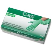 Latex Exam Glove, Powder Free, Medium, 100/BX, Gre