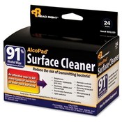 Read/Right AlcoPad Surface Cleaner, 24 Wipes, 24/PK