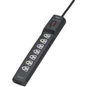 Fellowes Mfg. Co. Surge Protector, 1600 Joules, 7 Outlets, 12', Graphite