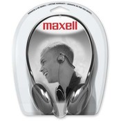 Maxell Corp. Of America  Stereo Neckband, 3.5mm Plug, 4' Rubber Cord, Black