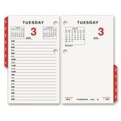 At-A-Glance  Desk Cal. Refill,F/ 17-Style,Red Monthly Tabs,3-1/2"x6"