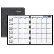 At-A-Glance  Desk Monthly Planner, 12 Months Jan-Dec, 8-3/4"x6-7/8", Black