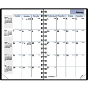 At-A-Glance  Pocket Monthly Planner,12-Month Jan-Dec,3-3/4"x6", Black