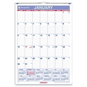 At-A-Glance  Monthly Wall Calendar,Jan-Dec,1 PPM,8"x11",BE/WE