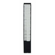 Acroprint Time Recorder Expanding Card Rack, 25 Pockets, 3-1/45"x22"x72", Black