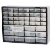 Akro-Mils  Stackable Cabinets,44 Drawers,20"x6-3/8"x15-13/16",Gray