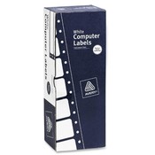 Avery Consumer Products  Pin Fed Labels, 1 Across, 3"x15/16", 5000 Ct, White