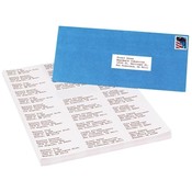 Avery Consumer Products  Copier Label, Mailing, 1"x2-13/16", 16500/BX, White