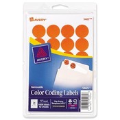 Avery Consumer Products  Removable Labels, 3/4" Round, 1008/PK, Orange