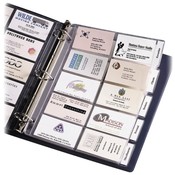 Avery Consumer Products Business Card Pages, Tabbed, Holds 100 2'x3-1/2' DS., Clear Wholesale Bulk