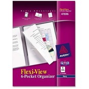 Avery Consumer Products  6-Pocket Poly Organizer, Ltr, 150 Shts, Navy/Blue