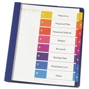 Avery Consumer Products Clear Front Report Cover, Coated paper, 1/2', 3-Prong, DBE Wholesale Bulk