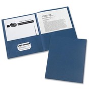 Avery Consumer Products Two Pocket folder, 8-1/2'x11',20 Sht Cap., 25/BX, Dark Blue Wholesale Bulk