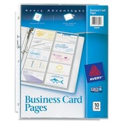 Avery Consumer Products Nonstick Business Card Pages,200 Card Cap,8-1/2'x11',Clear Wholesale Bulk
