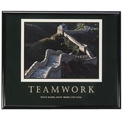 Advantus Corp.  "Teamwork" Poster, 30"x24", Black Frame