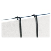 Buddy Products  Adjustable Wall Hanger Brackets,1-1/2" Intervals, Black