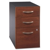 Bush Industries 3-Drawer Pedestal,15-3/4x20-3/8x28-1/8,CY/Graphite Wholesale Bulk