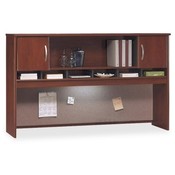 Bush Industries Hutch, 71"x15-3/8"x43", Dark Cherry/Graphite