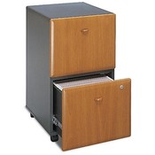 Bush Industries 2-Drawer Ped.,File/File,15-5/8"x20-3/8"x28-1/4",CY/SLT