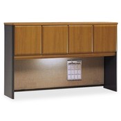 Bush Industries 60" Hutch, 59-5/8"x13-7/8"x36-1/2", Natural Cherry/Slate