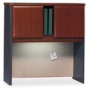 Bush Industries 36" Hutch, 35-5/8"x13-7/8"x36-1/2", Cherry/Galaxy