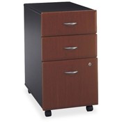 Bush Industries 3-Drawer Ped.,Box/Box/File,15-5/8"x20-3/8"x28-1/4",CY/GXY
