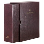 Franklin Covey  Storage Binder And Sleeves, Classic, 5-1/2"x8-1/2", Burgundy