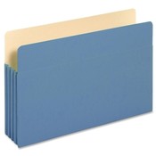 Globe Weis Expanding File Pocket, 5-1/4' Exp, Blue Wholesale Bulk