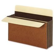 Globe Weis Accordion File Pocket,5-1/4' Exp.,Letter,10/BX,Cover,Brown Wholesale Bulk