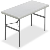 Iceberg Enterprises Folding Table, 600 lb Capacity, 48"x24"x29", Platinum