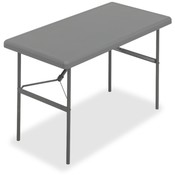 Iceberg Enterprises Folding Table, 48"x24"x29", Charcoal