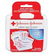 Johnson &amp; Johnson  Mini First Aid Kit, 12 Pieces,
