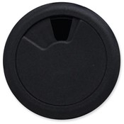 Master Caster Company Grommet, 3-1/8" Diameter, Adjustable Openings, Black