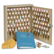 MMF Industries  Dupli-Key Cabinet,90 Key Capacity,14"x3-1/3"x17-1/2",Sand