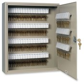 MMF Industries  Key Cabinet, 160 Key Capacity, 16-1/2"x4-7/8"x20-1/8", Sand