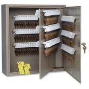 MMF Industries  Key Cabinet, 240 Key Capacity, 16-1/2"x4-7/8"x20-1/8", Sand