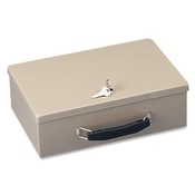 MMF Industries Security Chest,Fire-Retardant,13-1/2"x10-4/5"x4-3/10",Sand