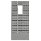 MMF Industries Time Card/Ticket Message Rack, 12/36/54 Pockets, Gray