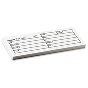 3M Commercial Office Supply Div. Printed Fax Note, 1-3/8"x3-7/8", White