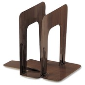 Officemate International Corp Nonskid Steel Bookends, 5-7/8'x8-1/4'x9', Woodgrain Wholesale Bulk