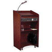 Oklahoma Sound Corporation  Presentation Lectern. 25"x20"x46", Mahogany