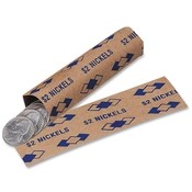 PM Company Flat Coin Wraps, 2 Nickels, 1000/PK, Blue