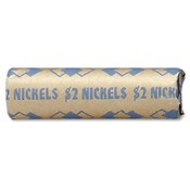 PM Company Tubular Coin Cartridges, 2 Nickels, 1000/CT, Blue