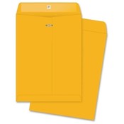 Quality Park Products  Clasp Envelope, Embossed, 24Lb, 6"x9", 100/BX, Kraft