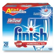 Reckitt &amp; Benckiser Electrasol Tabs, 3 in 1, Dishwashing Detergent, 20/BX