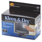 Read/Right Kleen and Dry Pads, for Screen, Twin Packs, 14/BX