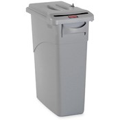Rubbermaid Commercial Products Confidential Container,w/ Lid 23,Gallon,11"x20"x31",Gray