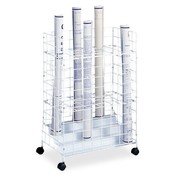 Safco Products Company  Wire Roll File,24 Compartments,21"x14"x31-3/4",White