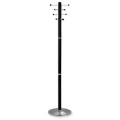 Safco Products Company Free-Standing, 8-Hook, Wood Costumer, 69"H, Mahogany
