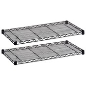 Safco Products Company  Extra Shelves, 36"x18", 1000 lb., 2/CT, Black